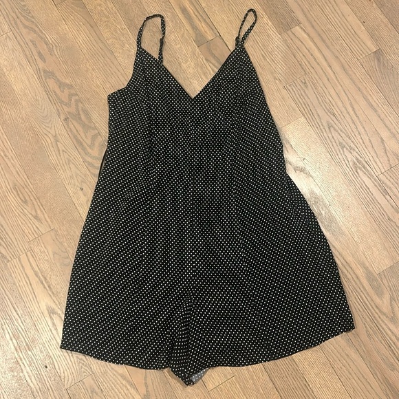 Alice + Olivia Romper black with white dot - Picture 1 of 3